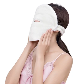 для полотенца для лица Белое увлажняющее для салона красоты и маски для холодного горячего компресса из утолщенного кораллового флиса