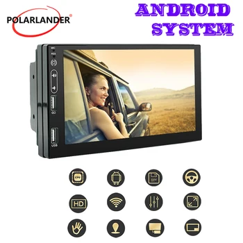 Автомобильный мультимедийный плеер Carplay, Android Auto Universal 2 Din Android 10.0 GPS 4 Ядра WIFI + 4G 7-дюймовый Android 10 Автомобильный стерео 1 + 16G