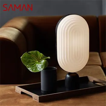 Настольная лампа SAMAN Nordic Simple Современный мраморный настольный светильник LED для домашнего прикроватного украшения