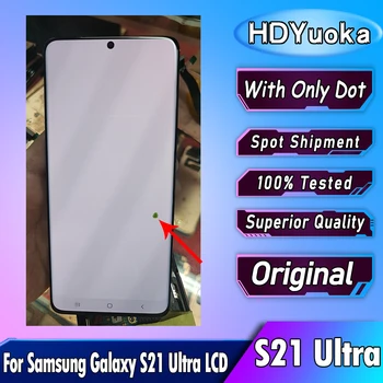 Оригинальный ЖК-дисплей С Точечным Дефектом Для SAMSUNG Galaxy S21 Ultra LCD G998 G998B G998U G998W Дисплей С Сенсорным Экраном Digitizer