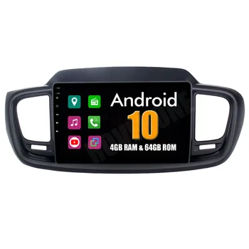 Автомобильная мультимедийная система RoverOne Android 10 для Kia Sorento 2015 2016 Восьмиядерный радиоприемник GPS Навигация медиаплеер Телефонная связь