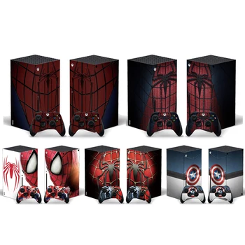 Игровая Консоль Marvel Spiderman С Полным Покрытием, Наклейки Для XBox Series X X Box Series X, Защитная Пленка, Виниловый Геймпад Para Capa