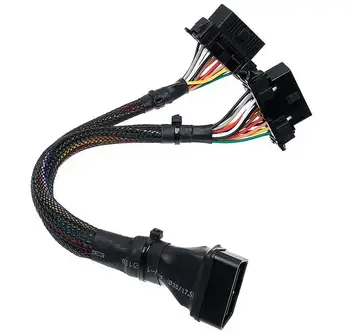 Интерфейс преобразования OBD2, удлинительный кабель от одного до двух для подключения к компьютеру за рулем автомобиля