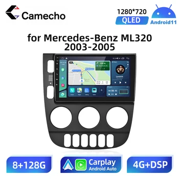 Camecho Android 11 2 Din Автомагнитолы Автомобильные Автоматические Устройства для Mercedes Benz ML320 W163 2003-2005 Радио GPS Видео Без DVD