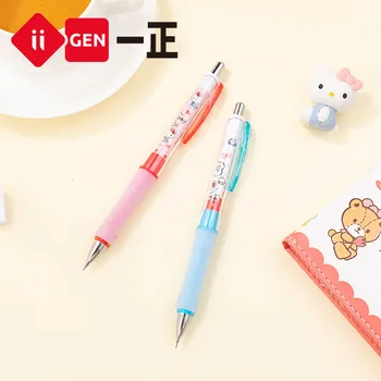Канцелярские принадлежности Yizheng под совместным брендом Sanrio Image Hello Kitty Shake Auto Pencil с мультяшными детьми, авторучка 0,5 мм, канцелярские принадлежности для студентов