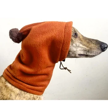 Зимняя шапка Greyhound с высоким воротом, Ветрозащитная Защита ушей, головной убор для собак, аксессуары для собак, аксессуары для французского бульдога