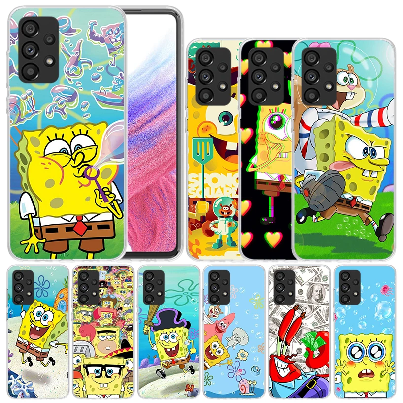 Мягкий чехол SpongeBob-Patrick-Star для Samsung Galaxy A52 A53 A54 A12 A13 A14, чехол для телефона A32 A33 A34 A22 A23 A24 A04S A03S A02S C