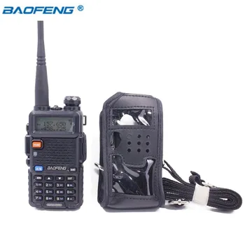 BaoFeng Walkie Talkie Кожаный Мягкий Чехол Для Портативного Радиолюбителя BAOFENG UV-5R UV-5RA UV-5RE DM-5R Plus Двухстороннее Радио