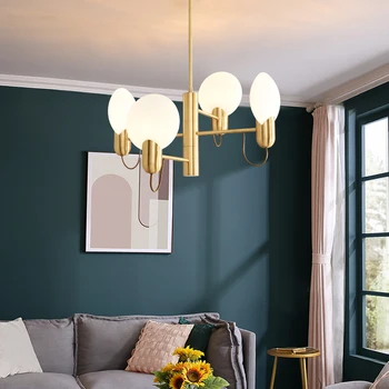 Скандинавская светодиодная люстра для гостиной, спальни, ресторана, Подвесной светильник для столовой, индивидуальность дизайнера, Роскошное Внутреннее освещение