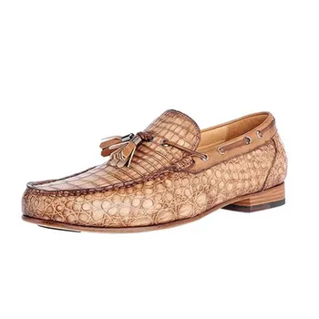 leimanxiniu новое поступление, цвет кисти, мужская обувь, мужская обувь из крокодиловой кожи, новая обувь из крокодиловой кожи, мода для отдыха