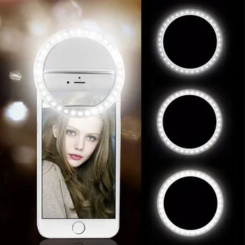 Универсальная Кольцевая лампа Selfie Light Clip On Light Для Телефона Ringlicht Makeup Video Photo Light Rim Для Мобильного Устройства Удобная Подсветка Licht