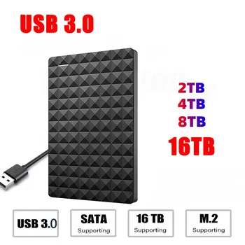 Жесткий диск расширения 500 ГБ, внешний жесткий диск емкостью 1 ТБ, 2 ТБ, 4 ТБ USB 3.0 емкостью 2,5 дюйма, внешний жесткий диск для портативного компьютера